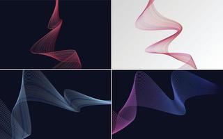 modern wave curve abstract presentation background Pack vector