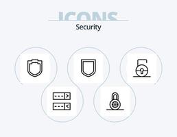Security Line Icon Pack 5 Icon Design. . warning. lock. shield. shield vector