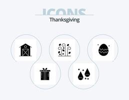Thanks Giving Glyph Icon Pack 5 Icon Design. wind. leaves. thanksgiving. blowing. house vector