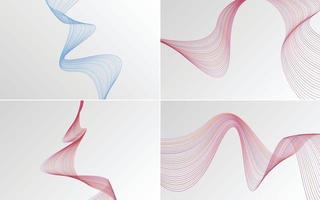 modern wave curve abstract presentation background Pack vector