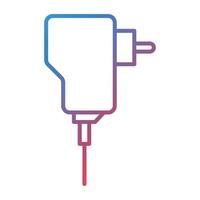 Adapter Line Gradient Icon vector