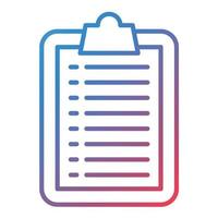 Routine Line Gradient Icon vector