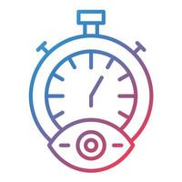 Time Tracking Line Gradient Icon vector