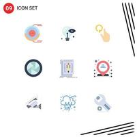 9 Creative Icons Modern Signs and Symbols of edit camera lenses idea camera eye reload Editable Vector Design Elements