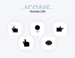 paquete de iconos de glifos humanos 5 diseño de iconos. . Pulgares hacia arriba. dedo. como. masculino vector
