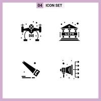 Stock Vector Icon Pack of Line Signs and Symbols for hobbies automation data saw digital marketing Editable Vector Design Elements