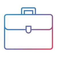 Briefcase Line Gradient Icon vector