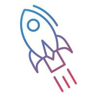 Spacecraft Line Gradient Icon vector