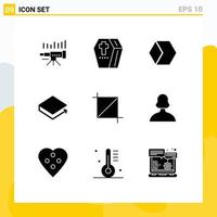 Set of 9 Modern UI Icons Symbols Signs for crypto market cap halloween charts block net Editable Vector Design Elements