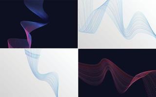 modern wave curve abstract presentation background Pack vector