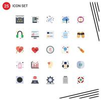 Set of 25 Modern UI Icons Symbols Signs for evaluation growth law book finance grow Editable Vector Design Elements
