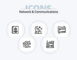 Network And Communications Line Icon Pack 5 Icon Design. map pin. map. point. pin. form vector