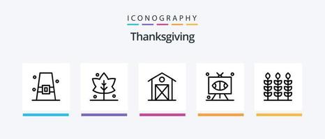 Thanks Giving Line 5 Icon Pack Including buckle. giving. autumn. thanks. winter. Creative Icons Design vector