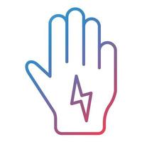 Wired Gloves Line Gradient Icon vector