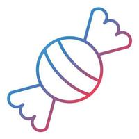 Candy Line Gradient Icon vector