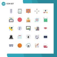 25 Creative Icons Modern Signs and Symbols of team headcount panel colleague expand Editable Vector Design Elements