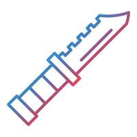 Army Knife Line Gradient Icon vector