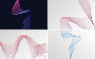 modern wave curve abstract presentation background Pack vector