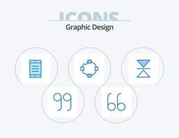 diseño azul paquete de iconos 5 diseño de iconos. . puntos. vertical vector
