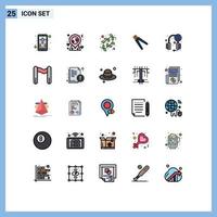 25 Creative Icons Modern Signs and Symbols of help tool catkin crimping building Editable Vector Design Elements