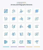 Creative Arrow 25 Blue icon pack  Such As arrow. direction. network. arrow. network vector