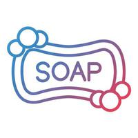 Soap Line Gradient Icon vector