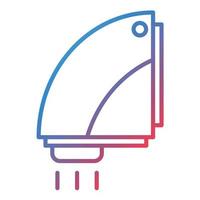 Hand Dryer Line Gradient Icon vector