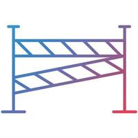 Crime Scene Line Gradient Icon vector