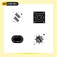 Universal Icon Symbols Group of Modern Solid Glyphs of feather road quinn feather plug track Editable Vector Design Elements