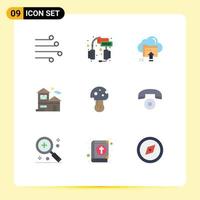 9 Creative Icons Modern Signs and Symbols of building home service computing up Editable Vector Design Elements