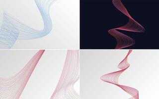 modern wave curve abstract presentation background Pack vector