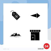 Set of Modern UI Icons Symbols Signs for ecommerce nature tag next sun Editable Vector Design Elements