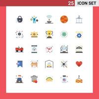 Set of 25 Modern UI Icons Symbols Signs for money bank science holiday christmas Editable Vector Design Elements