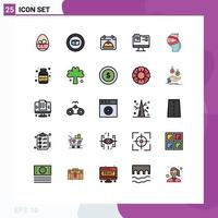 Modern Set of 25 Filled line Flat Colors and symbols such as pregnancy belt hat online file Editable Vector Design Elements
