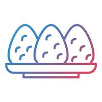 Coxinha Line Gradient Icon vector