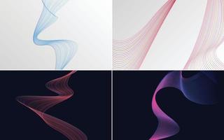 modern wave curve abstract presentation background Pack vector