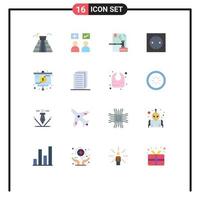 Modern Set of 16 Flat Colors and symbols such as technology electronic correct appliances dmca Editable Pack of Creative Vector Design Elements