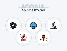 Science Line Filled Icon Pack 5 Icon Design. . science. science. lab. science vector