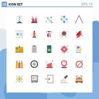 Universal Icon Symbols Group of 25 Modern Flat Colors of up arrow drop maximize enlarge Editable Vector Design Elements