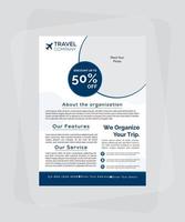 Travel Company 10th Template Design vector