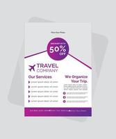 Travel Company 5th Template Design vector