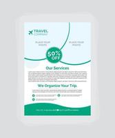 Travel Company 8th Template Design vector