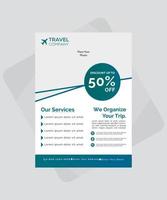 Travel Company 6th Template Design vector