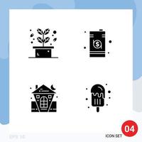 Pack of Modern Solid Glyphs Signs and Symbols for Web Print Media such as herb castle spa dollar halloween Editable Vector Design Elements