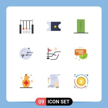 9 Universal Flat Colors Set for Web and Mobile Applications field sex device reproduction fertile Editable Vector Design Elements