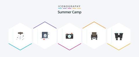 Summer Camp 25 Flat icon pack including . travel. image. camping. travel vector