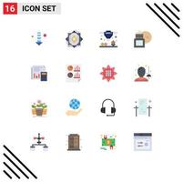 Stock Vector Icon Pack of 16 Line Signs and Symbols for arrow direct abstract formation body lotion Editable Pack of Creative Vector Design Elements