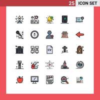 25 Creative Icons Modern Signs and Symbols of circuit muslim communication ramadhan book Editable Vector Design Elements