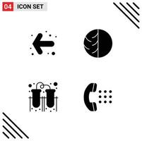 4 Creative Icons Modern Signs and Symbols of arrow skin protection dermatologist skin laboratory Editable Vector Design Elements