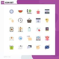 25 Creative Icons Modern Signs and Symbols of interface header customer communication people Editable Vector Design Elements